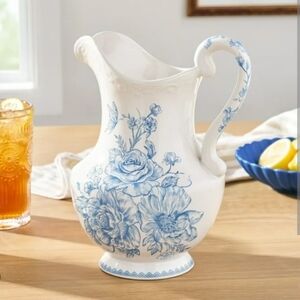 The Pioneer Woman Agatha Blue And White Floral Pitcher